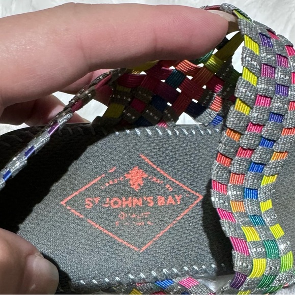 ⬇️$30 St Johns Bay colourful wedge sandals size 8 - Picture 5 of 5